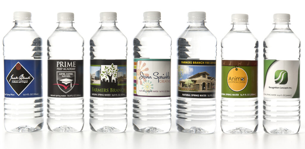 personalized bottled water labels